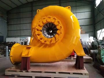 qualité  Francis Type 500kw Water Turbine Generator In Hydro Power Plant Yellow Color usine