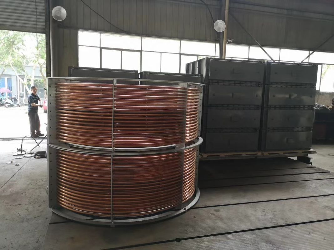 Refroidisseur d'huile air-huile 500x500x500 mm pour turbine hydraulique, conçu pour une plage de viscosité d'huile de 10 à 500 cSt, longue durée de vie