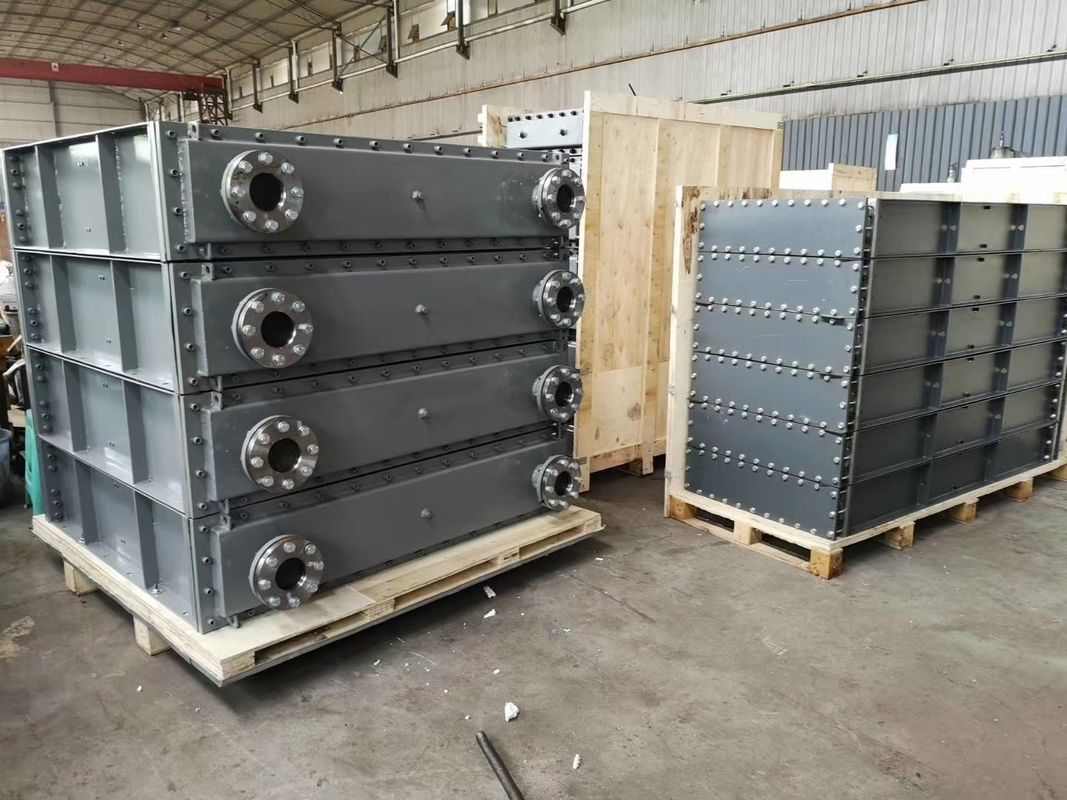 Refroidisseur d'huile air-huile 500x500x500 mm pour turbine hydraulique, conçu pour une plage de viscosité d'huile de 10 à 500 cSt, longue durée de vie