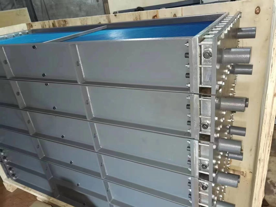 Refroidisseur d'huile air-huile 500x500x500 mm pour turbine hydraulique, conçu pour une plage de viscosité d'huile de 10 à 500 cSt, longue durée de vie