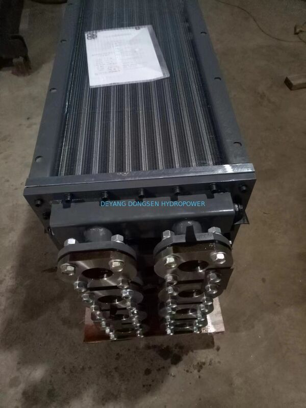 Air Cooled Oil Cooler 100kW Hydro Turbine Lube Oil Cooling System 1000RPM Bearing Coil