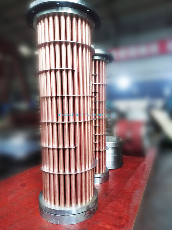 Forced Air Oil Cooler 150kW Hydro Generator Bearing Lubrication Cooling Coil Assembly