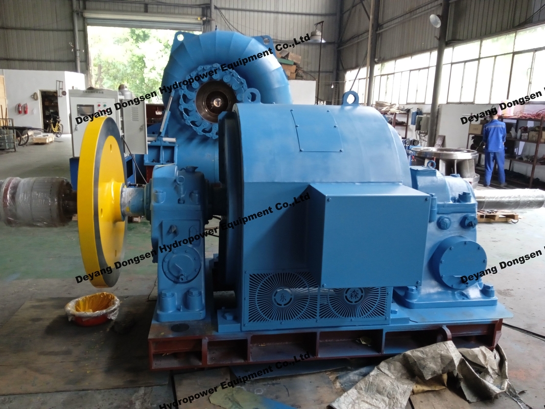 450-1000 RPM Francis Turbine à eau avec micro-gouverneur Durée de vie longue 50 ans