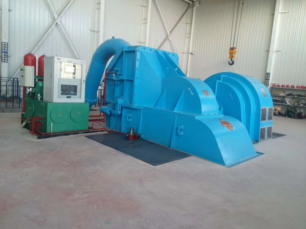 Puissance de sortie 200kw-20mw Générateur de turbine de type Pelton avec mode d'excitation du thyristor