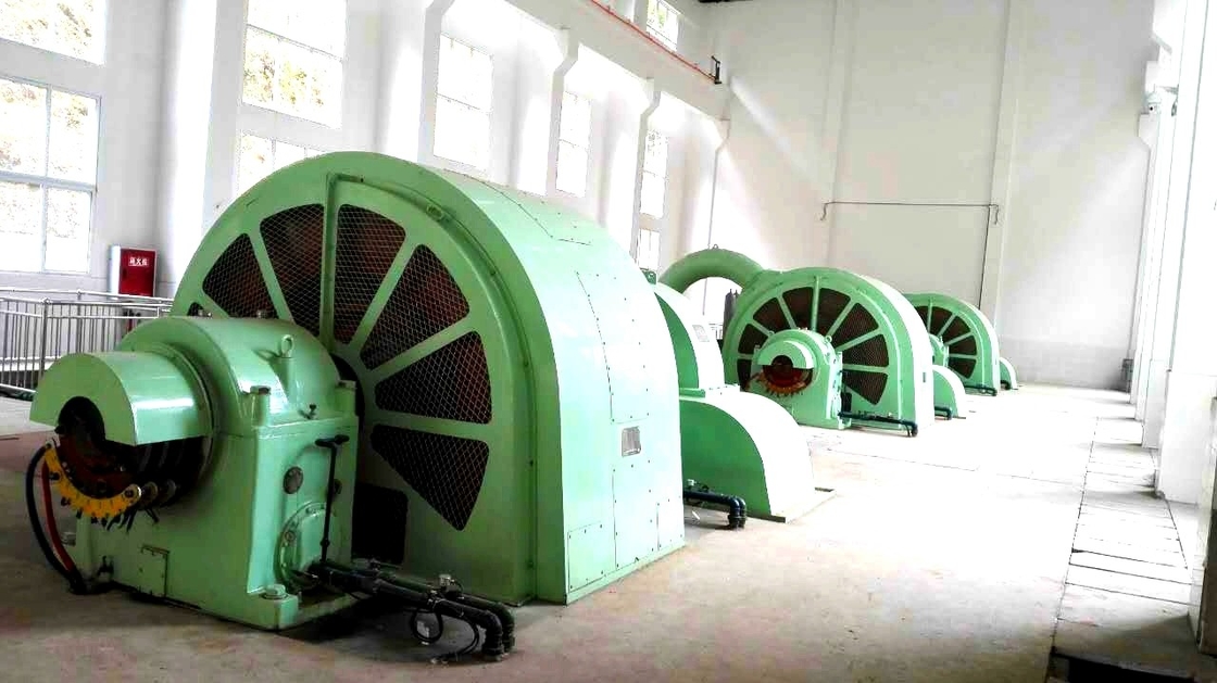 Générateur de turbine à roue de Pelton à tension nominale de 6 à 10 kV avec construction en fonte/acier inoxydable