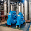 Générateur de turbine à eau de puissance couleur personnalisée sans pinceau/excitation à pinceau 220V-690V 50/60Hz 200kw-20mw Air/Eau