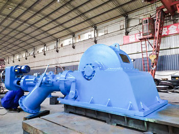 220V-11000V Turgo Turbine 50-400M Voltage nominal 200KW-30MW Puissance nominale