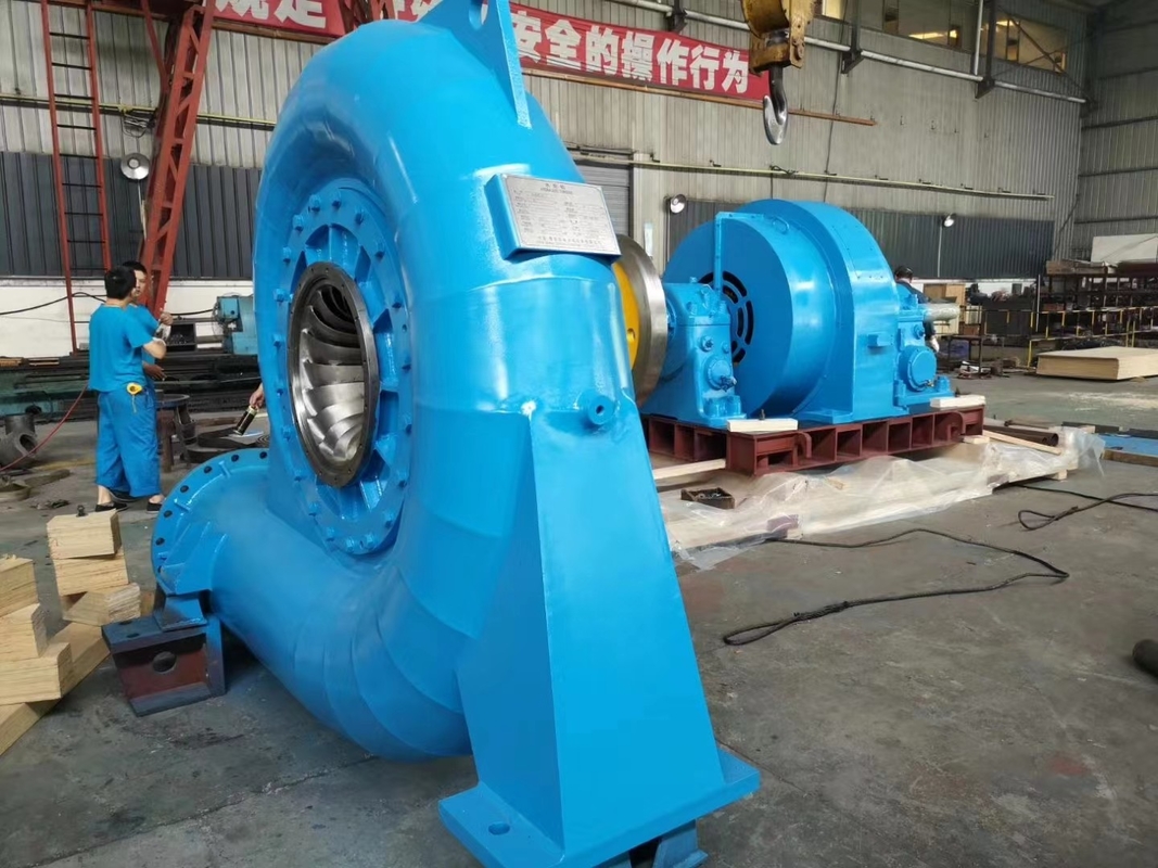 Générateur de turbine à eau verticale/horizontale à tension personnalisée avec panneau de commande automatique/manuel