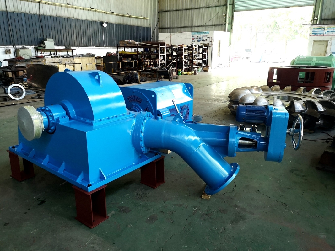 Équipement hydroélectrique Turgo Turbine Générateur de turbine à eau 5t-20t Tête nominale 50-400m