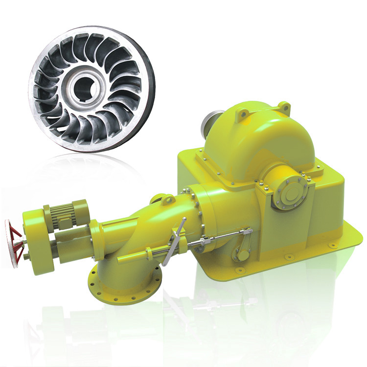 Équipement hydroélectrique Turgo Turbine Générateur de turbine à eau 5t-20t Tête nominale 50-400m