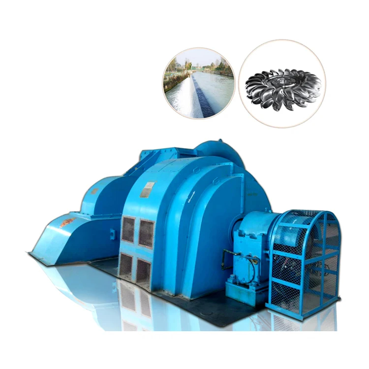 100-1000A refroidissement par air/huile Générateur de turbine Pelton en acier inoxydable avec microgouverneur