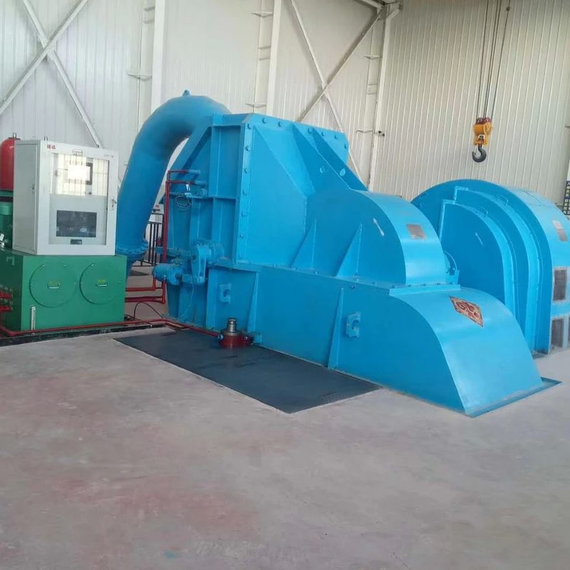 Puissance de sortie Générateur de turbine Pelton Conception légère Sans pinceau/Tyristor Excitation Isolation de classe F