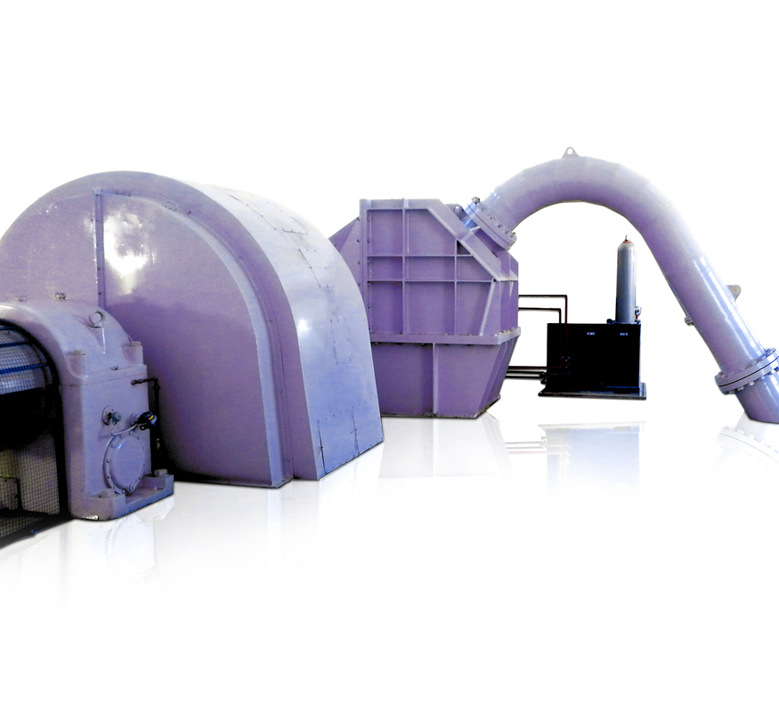 100-1000A refroidissement par air/huile Générateur de turbine Pelton en acier inoxydable avec microgouverneur
