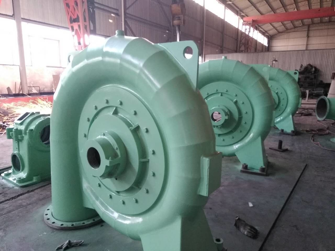 Durée de vie Générateur de turbine hydroélectrique en acier 450-1000 tours par minute pour tête d'eau 5m-500m