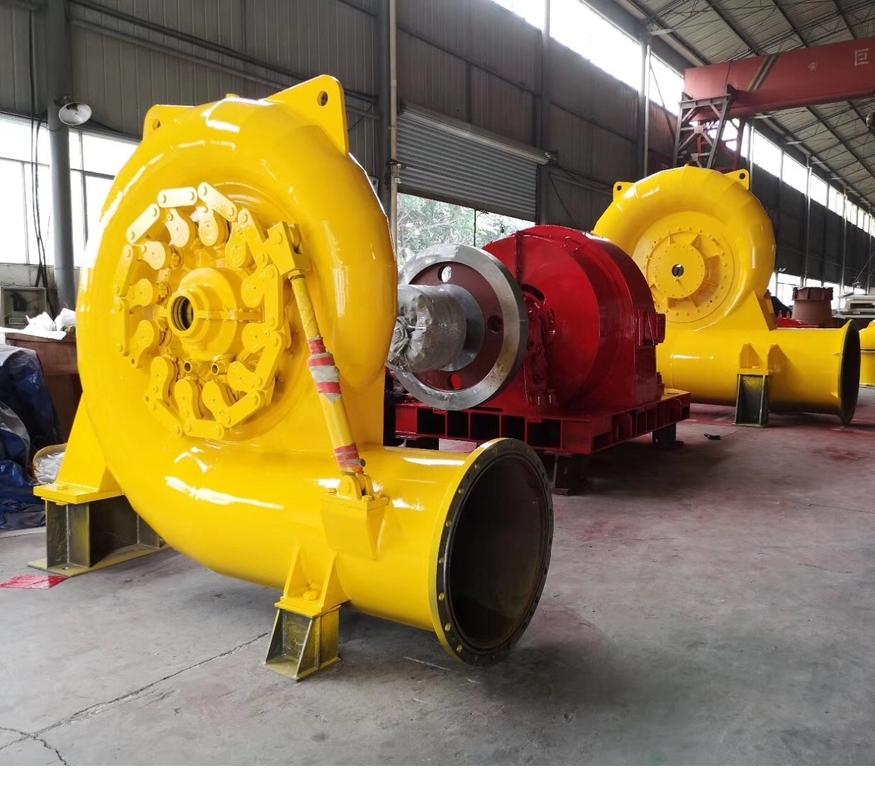 Générateur de turbine à eau de couleur personnalisé avec une plage de vitesse de 300 à 3000 tr/min et une puissance de 200 kW à 20 MW