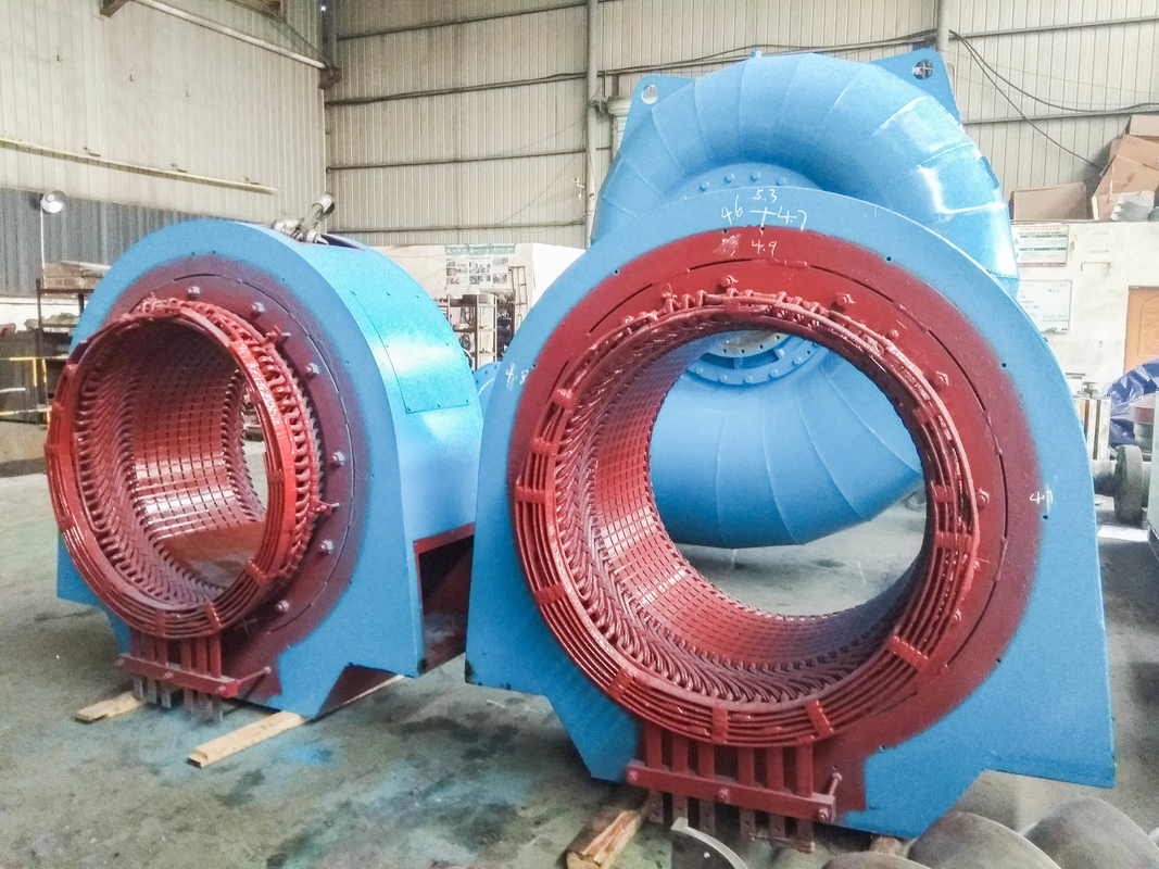 Générateur à turbine à eau 220V-690V avec mode d'excitation sans pinceau 200kw-20mw