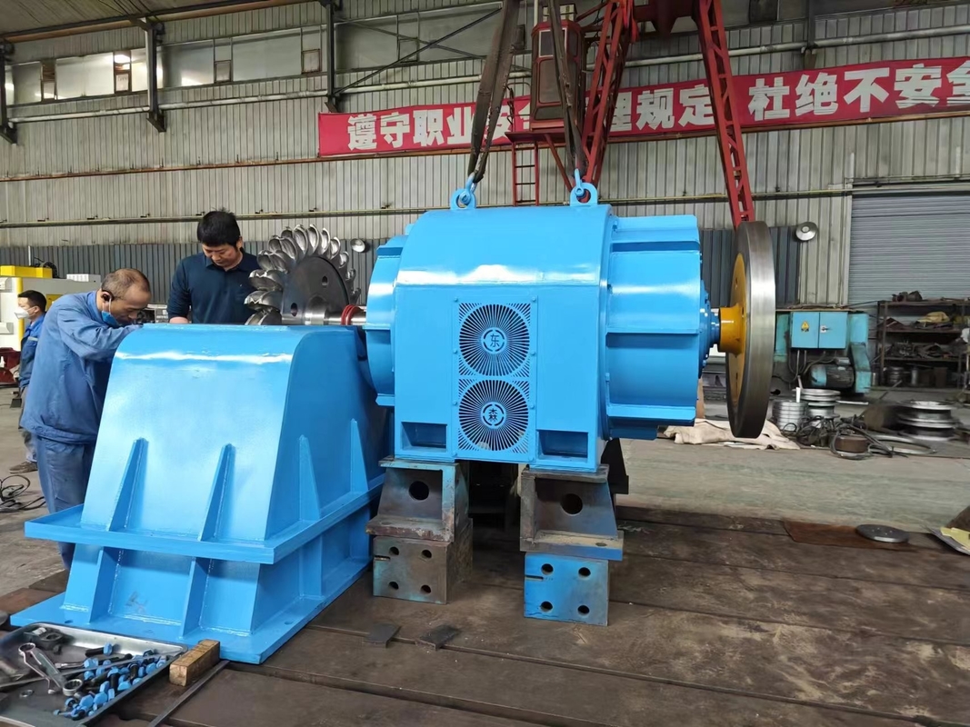 Générateur hydraulique en acier de 500 à 20 000 kW pour la production d'électricité à fréquence à différentes sources d'eau