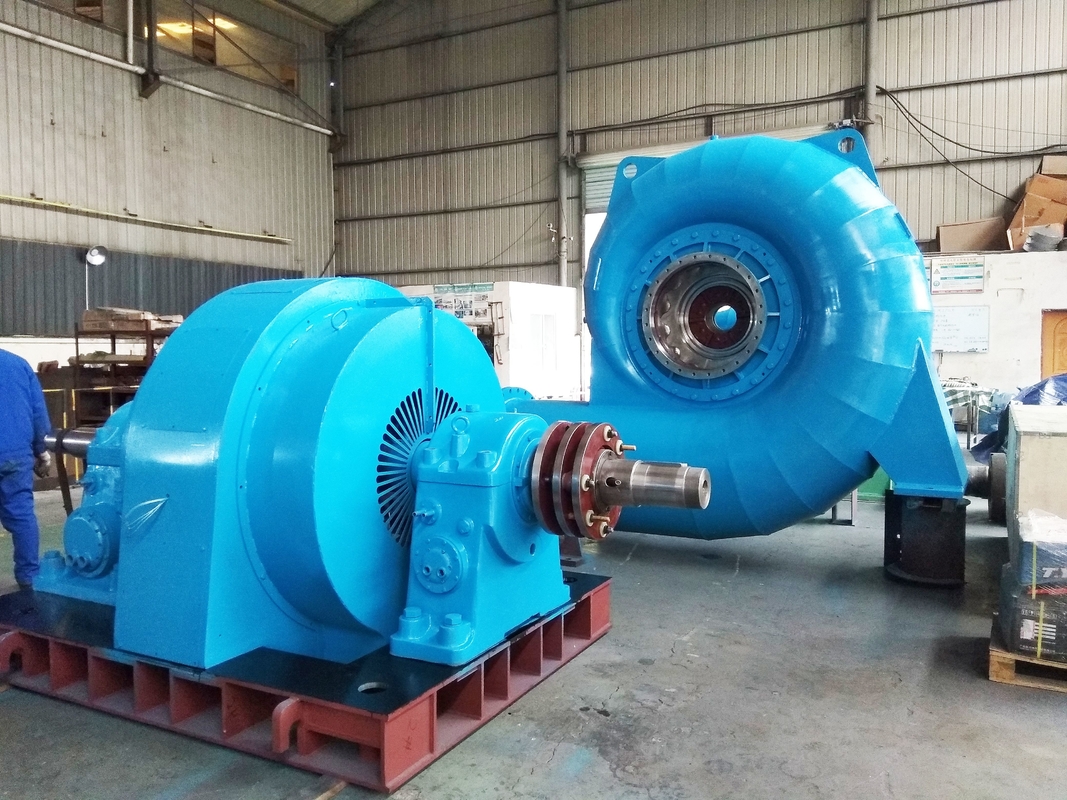 Générateur de turbine hydraulique de haute durabilité pour fréquence 50HZ/60HZ et tête d'eau 5m-500m