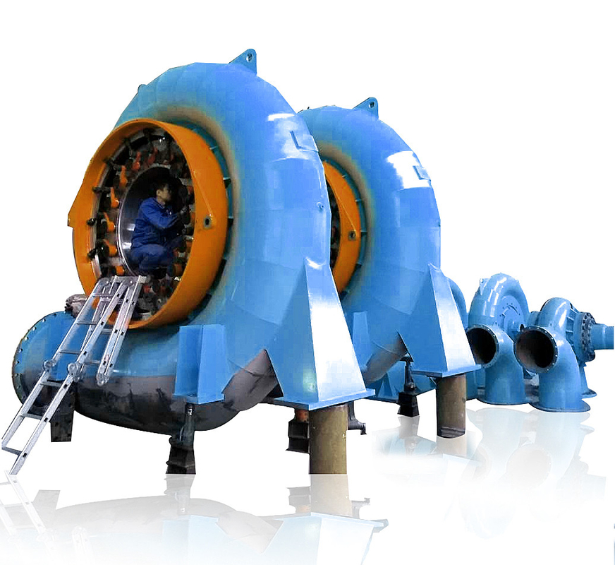 Générateur de turbine Kaplan de 450 à 1000 tr/min 20 MW de capacité 50 Hz/60 Hz en acier et en acier inoxydable
