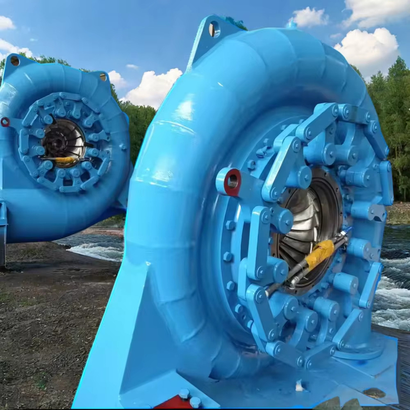Générateur de turbine à eau Installation verticale 200kw-20mw Puissance de sortie Mode d'excitation sans pinceau