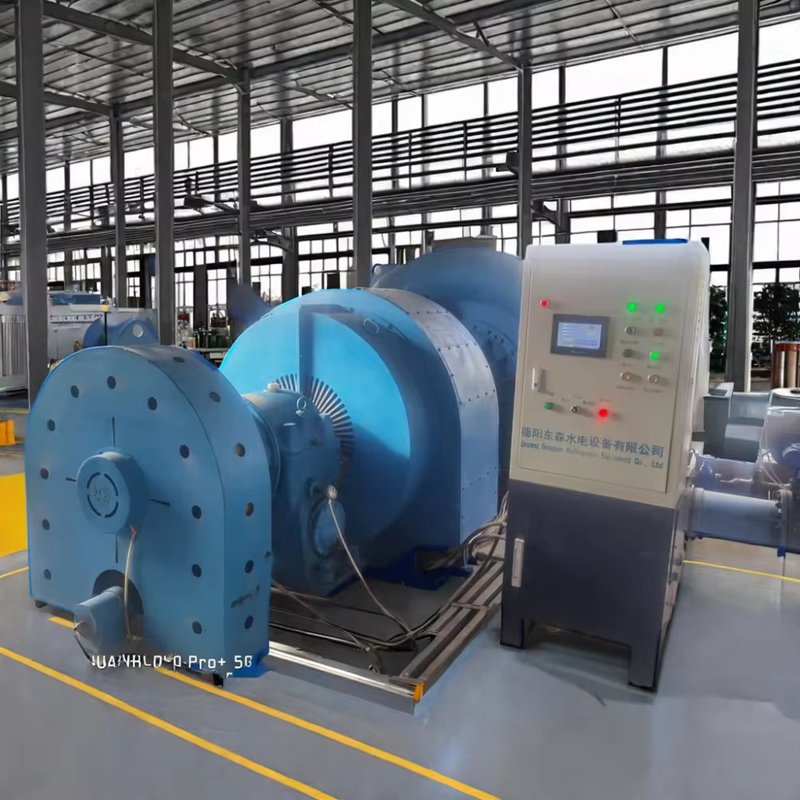 Générateur de turbine hydraulique de 200 kW à 20 MW Modèle personnalisé pour les applications de tête d'eau de 5 m à 500 m