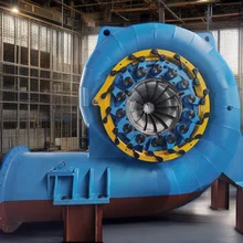Générateur de turbine en mode d'excitation statique au silicium pour intérieur / extérieur avec tension nominale 220V-690V