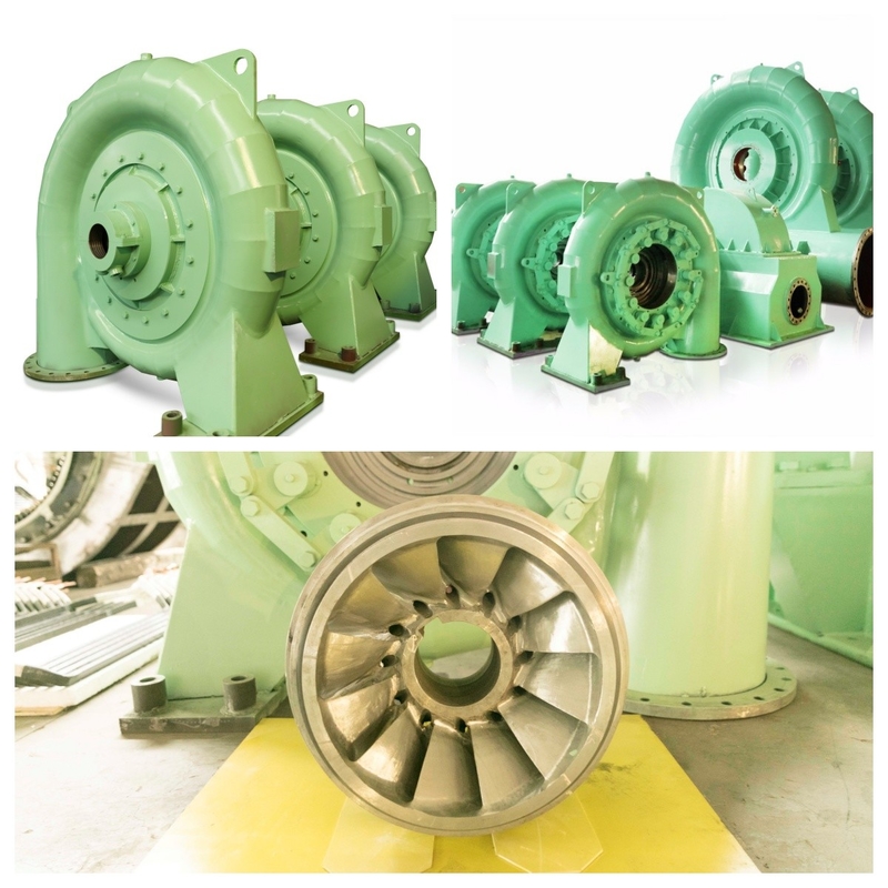 Générateur d'excitation sans pinceau de turbine hydraulique en acier pour tête d'eau de 5 à 500 m