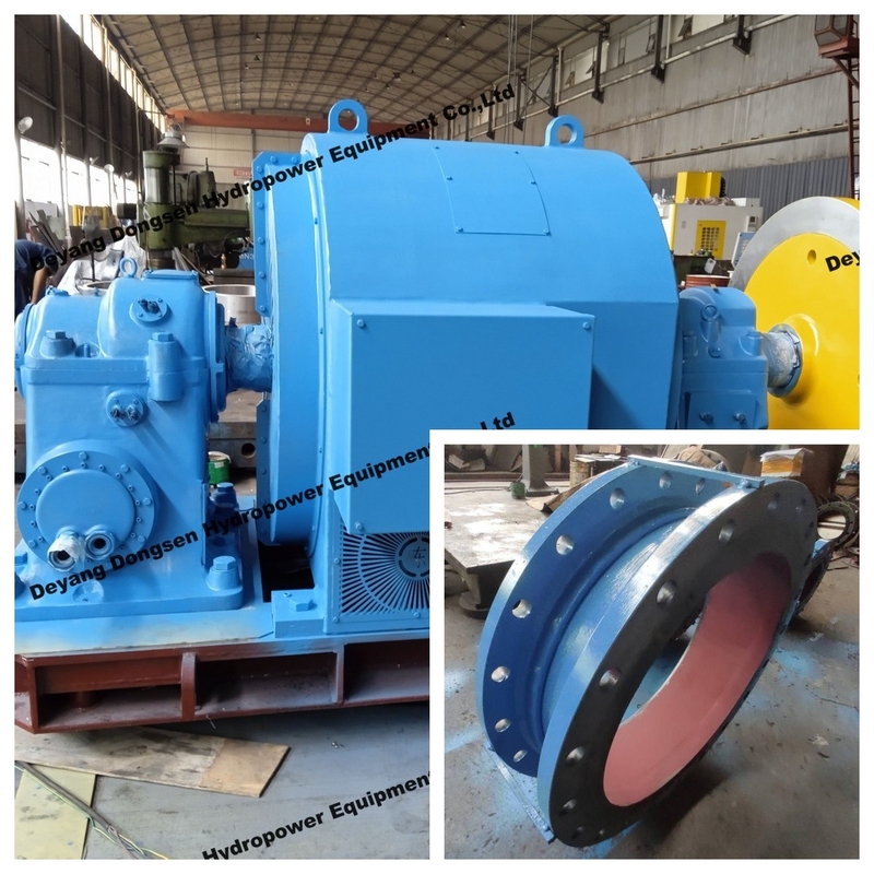 Générateur d'excitation sans pinceau de turbine hydraulique en acier pour tête d'eau de 5 à 500 m