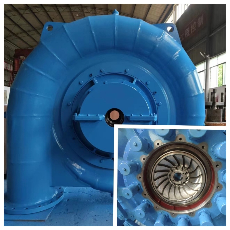 Générateur d'excitation sans pinceau de turbine hydraulique en acier pour tête d'eau de 5 à 500 m