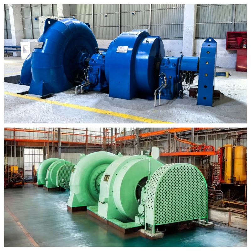 Tête d'eau 20m-200m Francis générateur d'hydro-turbines avec 88-96% d'efficacité et de performance