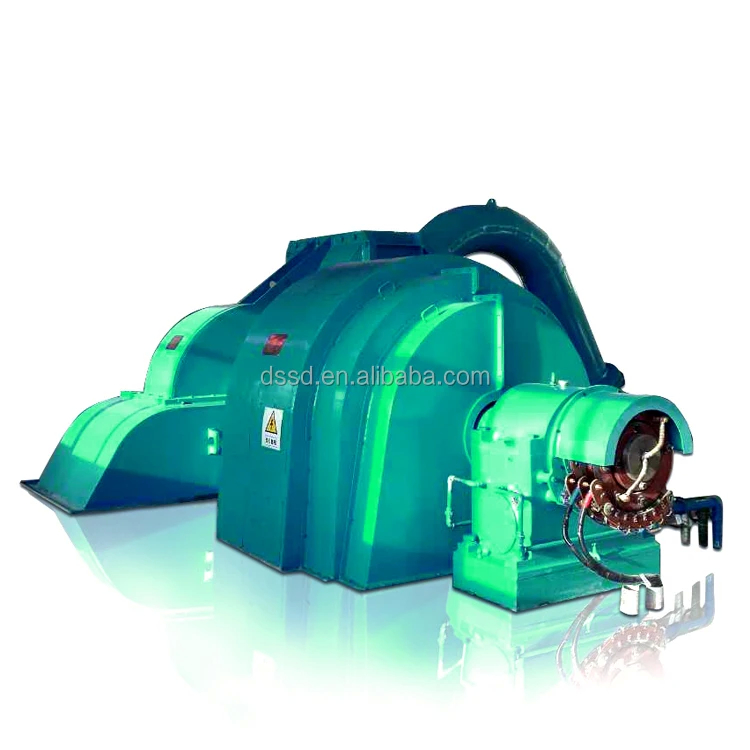 Turbine à tête Pelton pour centrale hydroélectrique Capacité de 5 à 50 t Fréquence nominale 50/60 Hz Mode d'excitation sans pinceau ou thyristor
