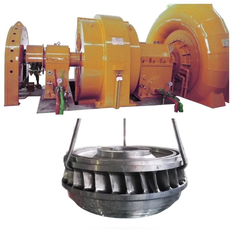 Générateur de turbine Francis de précision Matériau de roulement en acier inoxydable et fréquence nominale 50Hz/60HZ