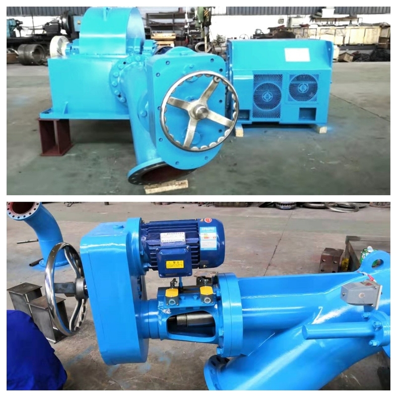 Méthode d'installation verticale / horizontale Générateur hydraulique à turbine de 500 kW avec AVR personnalisé