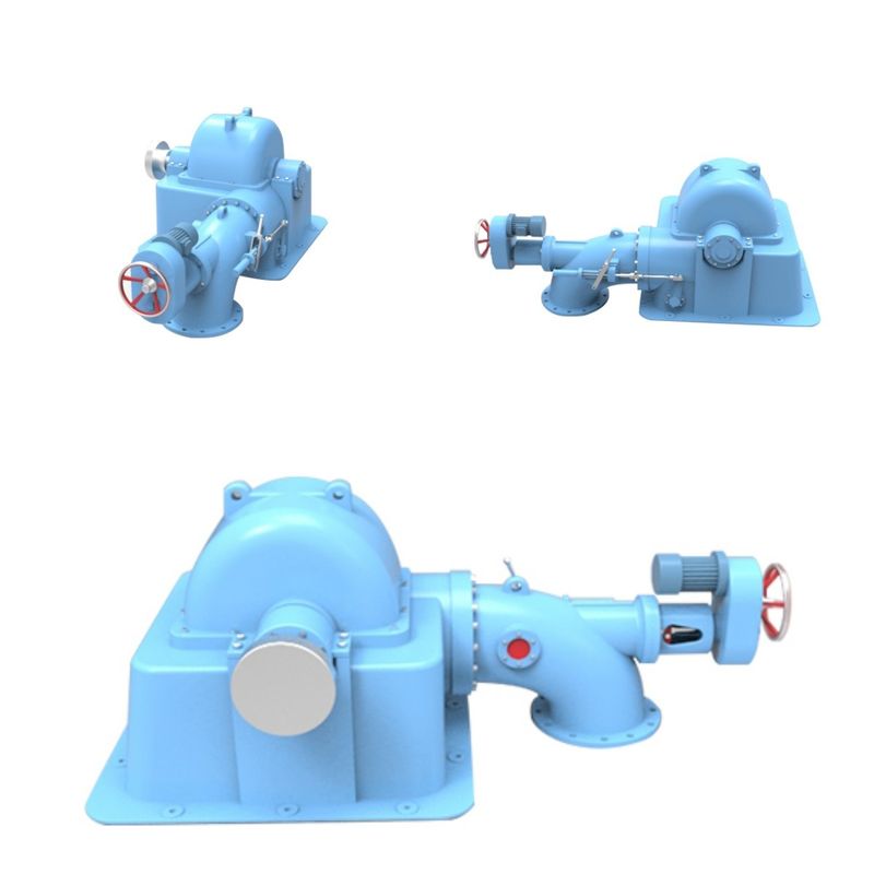 2000-10000kg Turgo Turbine Generator designed for Flow Rate 109 cubic meters per second Power Range 500 kilowatt to 70 megawatt energy production