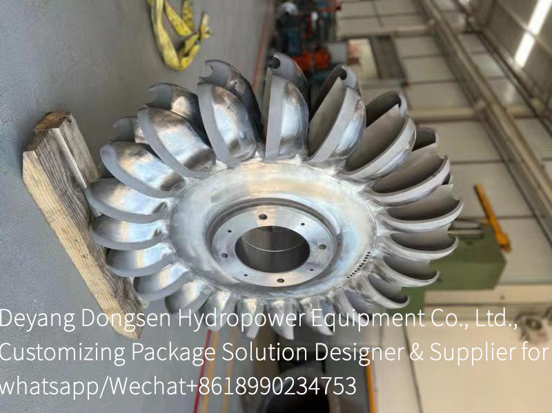 Turbine hydraulique en acier inoxydable à hauteur de lame personnalisée pour une production d'énergie durable