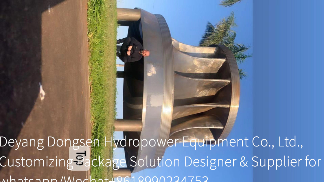 Turbine hydraulique en acier inoxydable à hauteur de lame personnalisée pour une production d'énergie durable
