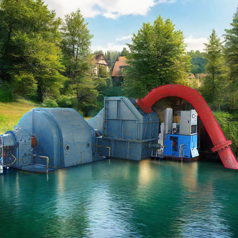 Générateur de turbine à eau à haute tête Pelton personnalisé équipé d'un système de protection de contrôle intelligent