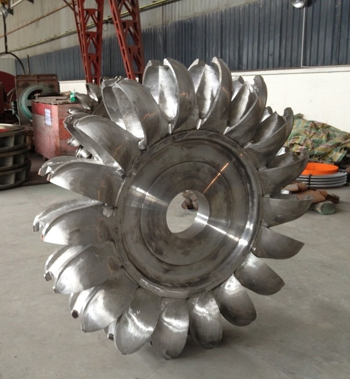 Méthode d'installation verticale Turbine hydraulique avec une pression d'entrée de 10 MPa