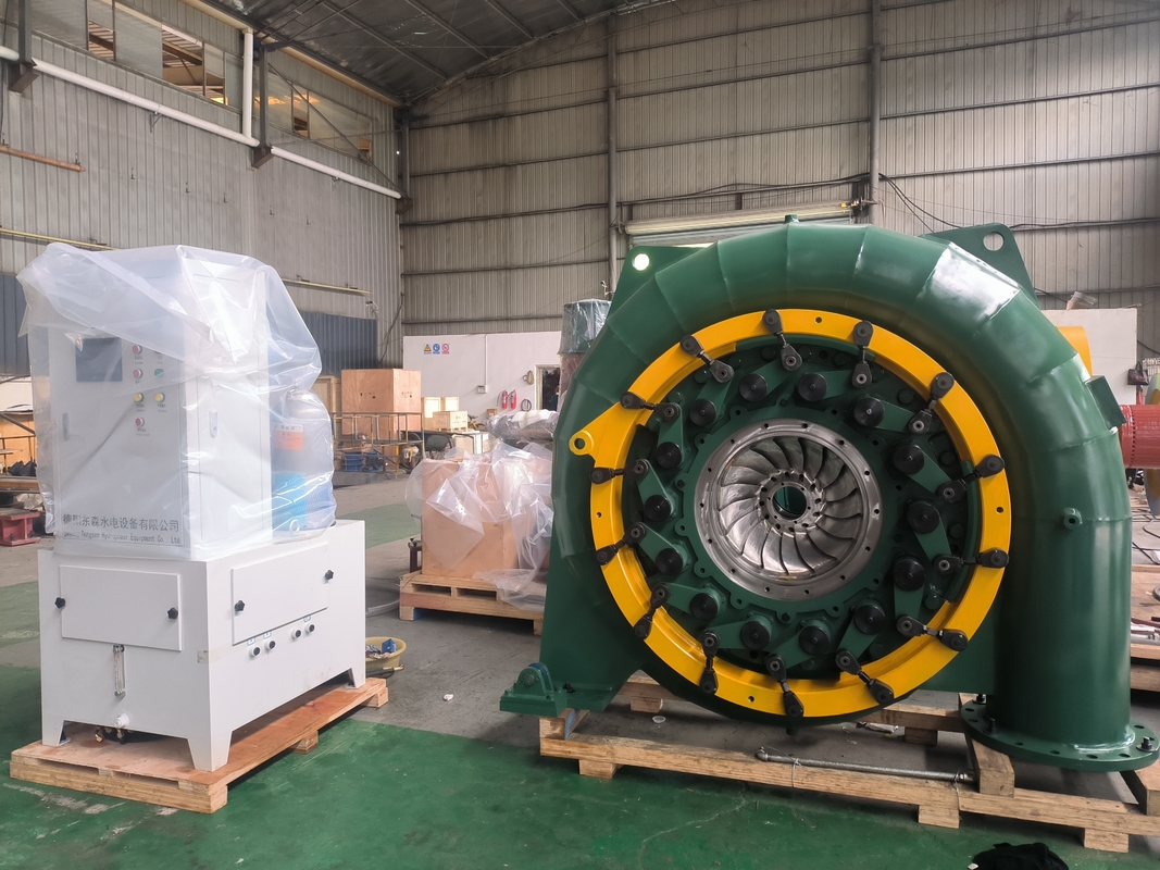 Modèle de disposition horizontale ou verticale Turbine hydraulique Générateur synchrone Type pour applications industrielles