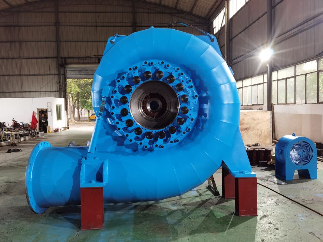 Générateur de turbine hydraulique à refroidissement par eau avec installation verticale pour une chute d'eau de 120M à 200M, équipement énergétique durable