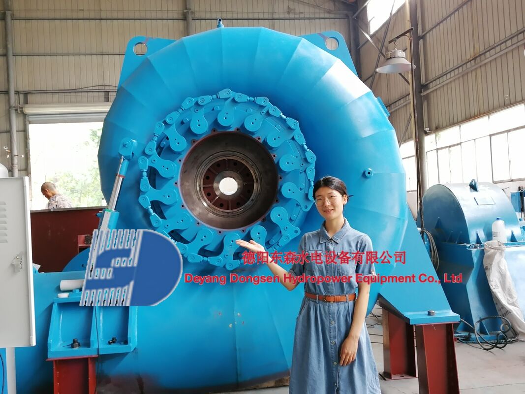 Mode de régulation automatique pour turbine Francis avec générateur, disposition horizontale ou verticale et vitesse nominale de 450-1000 tr/min pour la production d'électricité