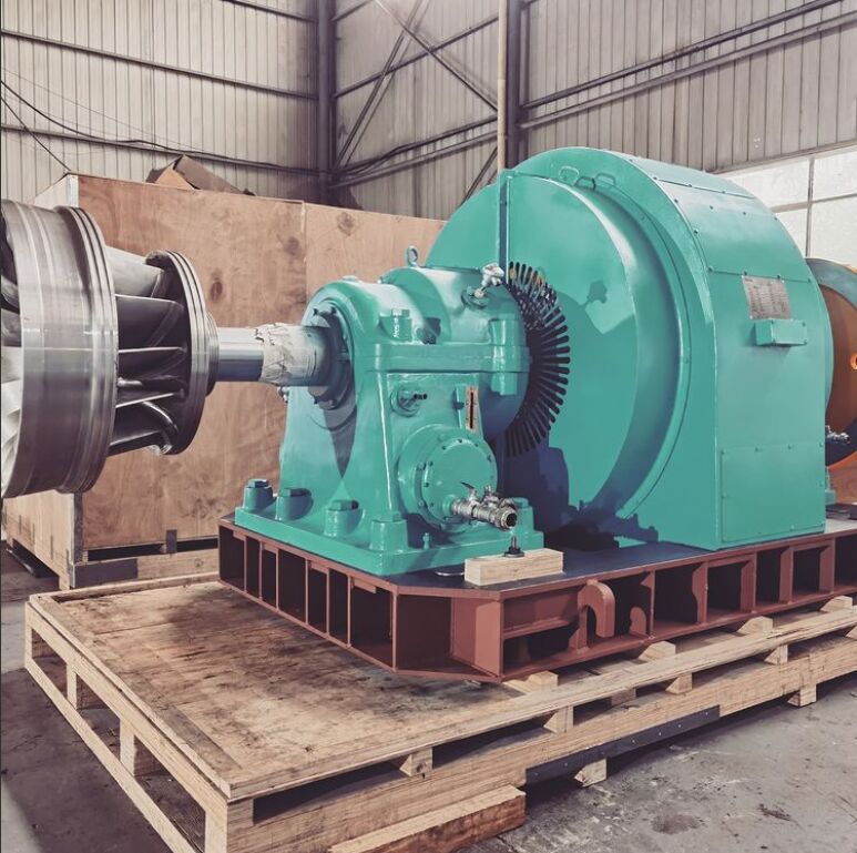Mode de régulation automatique pour turbine Francis avec générateur, disposition horizontale ou verticale et vitesse nominale de 450-1000 tr/min pour la production d'électricité