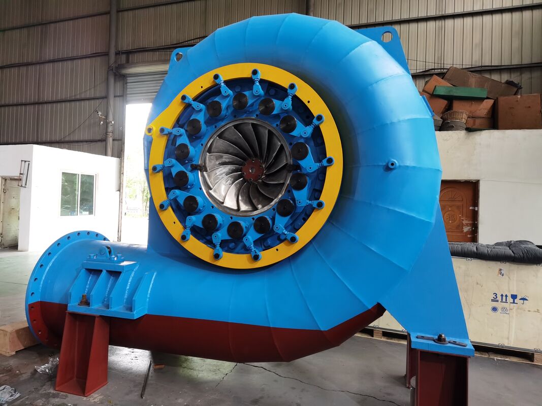 Générateur de turbine hydraulique Francis, plage de vitesse 150 tr/min, 1 000 tr/min, supportant un débit de 3,21 à 14,9 m³ de production d'énergie durable