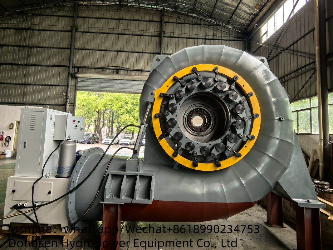Flux de 3,21 à 14,9 M3s Francis Turbine Générateur Capacité de puissance 300 kW à 8000 kW Efficacité nominale de 90% à 96%
