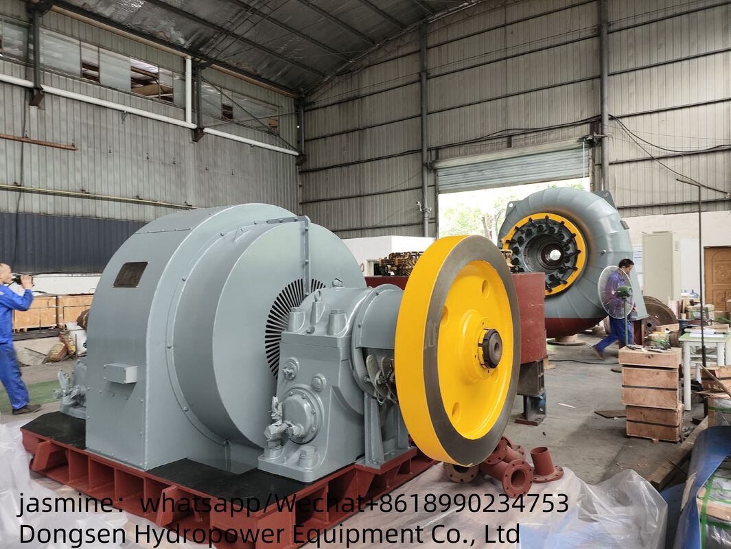 Générateur de Turbine à eau Francis, Mode de contrôle automatique, équipement d'énergie hydroélectrique Durable pour les projets d'énergie renouvelable