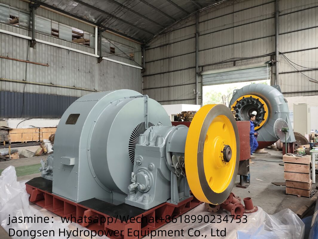Niveau de protection IP54 Générateur de turbine Francis avec disposition horizontale ou verticale et durée de vie de 30 à 50 ans pour les solutions d'énergie renouvelable