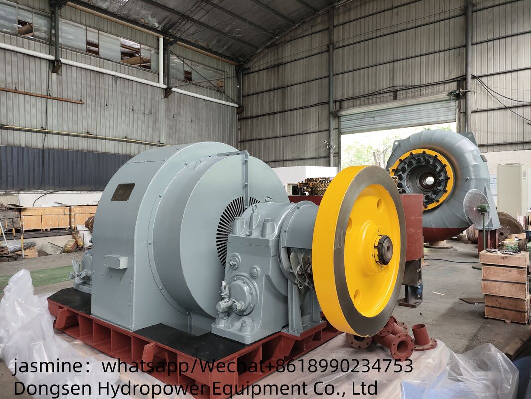 Flux de 3,21 à 14,9 M3s Francis Turbine Générateur Capacité de puissance 300 kW à 8000 kW Efficacité nominale de 90% à 96%