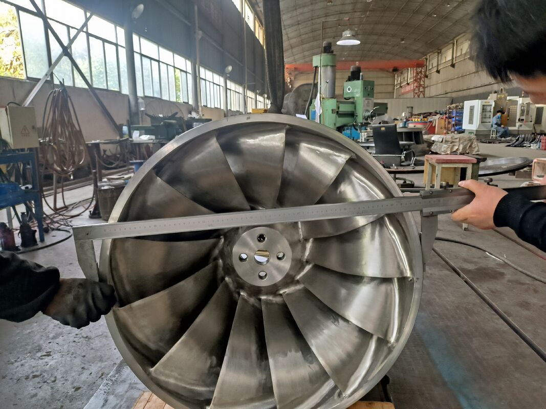Haute efficacité 92% Retour d'une turbine hydraulique à haute pression de 10 MPa avec nombre de lames personnalisable