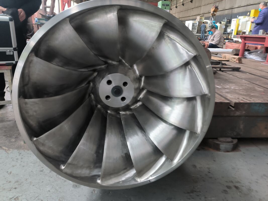 Haute efficacité 92% Retour d'une turbine hydraulique à haute pression de 10 MPa avec nombre de lames personnalisable