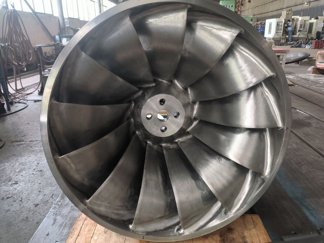 Haute efficacité 92% Retour d'une turbine hydraulique à haute pression de 10 MPa avec nombre de lames personnalisable